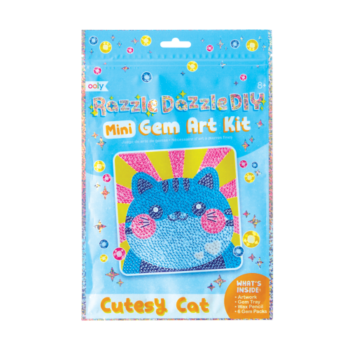 Ooly Razzle Dazzle D.I.Y. Mini Gem Art Kit - Cutesy Cat