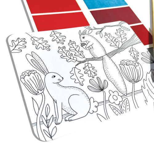 Ooly Scenic Hues D.I.Y. Watercolor Art Kit - Forest Adventure (17 PC Set)