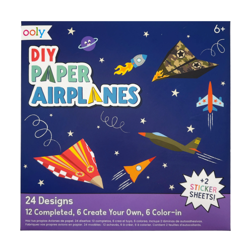 Ooly D.I.Y. Paper Air Planes - Set of 24 Designs