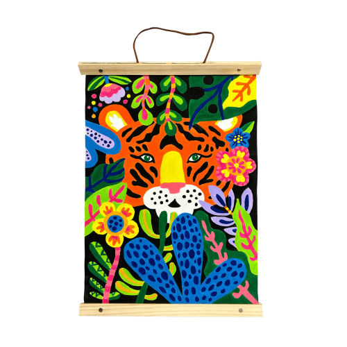 Ooly Paintology Paint By Number Canvas Kit - Tiger Eyes (25 PC Set)