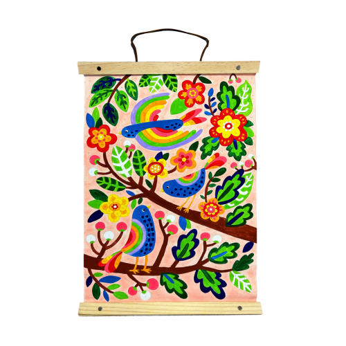 Ooly Paintology Paint By Number Canvas Kit - Blue Birds (25 PC Set)