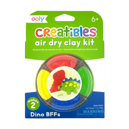 Ooly Creatibles D.I.Y. Air-Dry Clay Kit: Dino. BFFs (Set of 4)