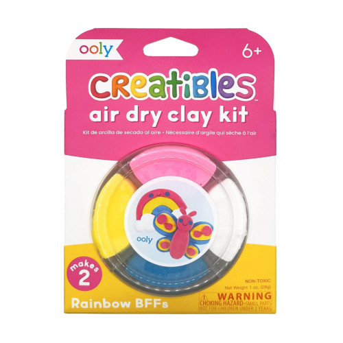 Ooly Creatibles D.I.Y. Air-Dry Clay Kit: Rainbow BFFs (Set of 4)