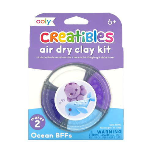 Ooly Creatibles D.I.Y. Air-Dry Clay Kit: Ocean BFFs (Set of 4)