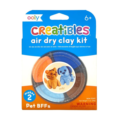 Ooly Creatibles D.I.Y. Air-Dry Clay Kit: Pet BFFs (Set of 4)