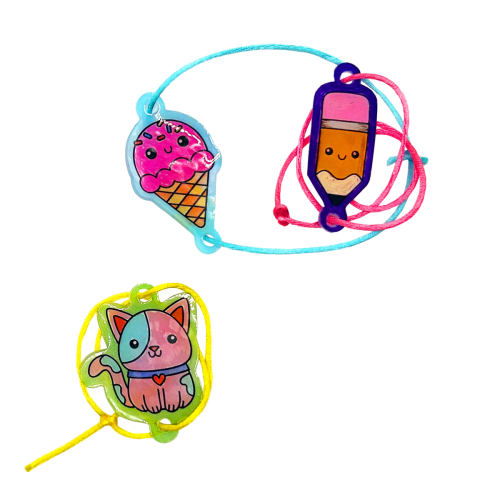 Ooly Shrink-Its! DIY Shrink Art Bracelet Kit - B.F.F