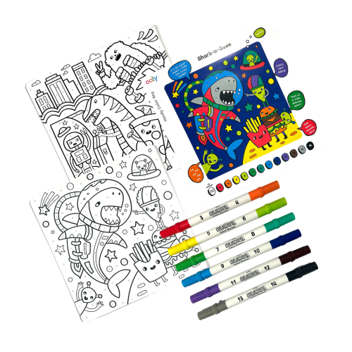 Ooly Colortopia Paint Marker By Number Kit - Epic Adventures (8 PC Set)