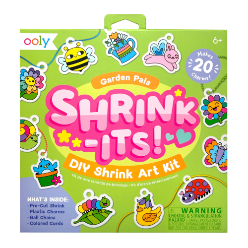 Ooly Shrink-Its! D.I.Y. Shrink Art Kit - Garden Pals