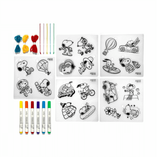 Ooly x Peanuts: D.I.Y. Shrink Art Kit & 6 Mini Paint Markers *