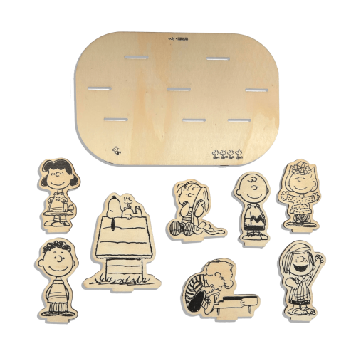Ooly x Peanuts: Color-in' Wooden Scene Kit