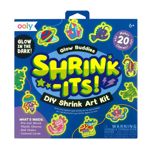 Ooly Shrink-It's DIY Shrink Art Kit- Glow Buddies