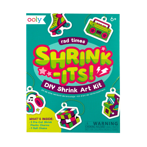 Ooly Mini Shrink-Its! D.I.Y. Shrink Art Kit - Rad Times
