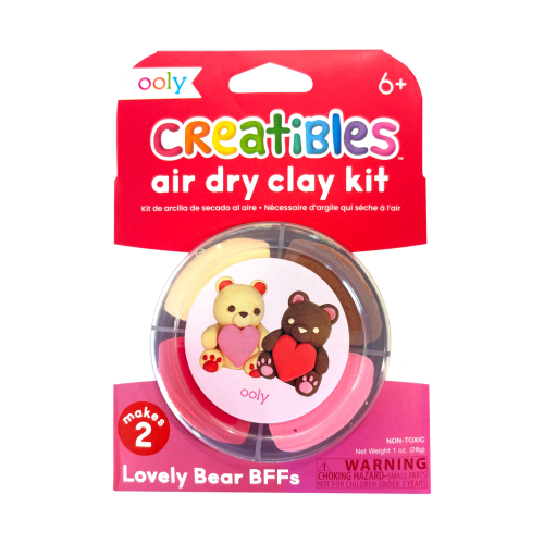 Ooly Creatibles D.I.Y Air-Dry Clay Kit: Lovely Bear BFF's