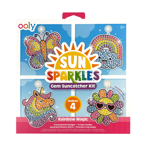 Ooly Sun Sparkles: Gem Suncatcher Kit - Rainbow Magic