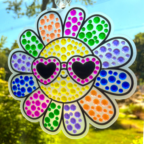 Ooly Sun Sparkles: Gem Suncatcher Kit - Rainbow Magic