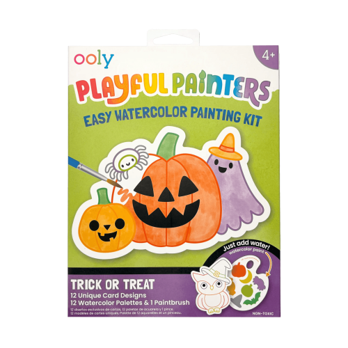 Ooly Playful Painters: Easy Watercolor Painting Kit - Trick or Treat