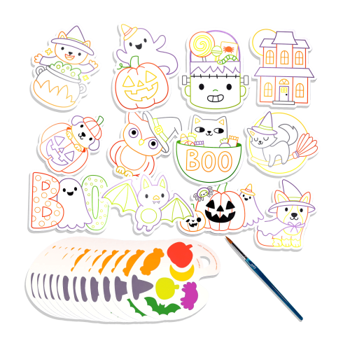 Ooly Playful Painters: Easy Watercolor Painting Kit - Trick or Treat