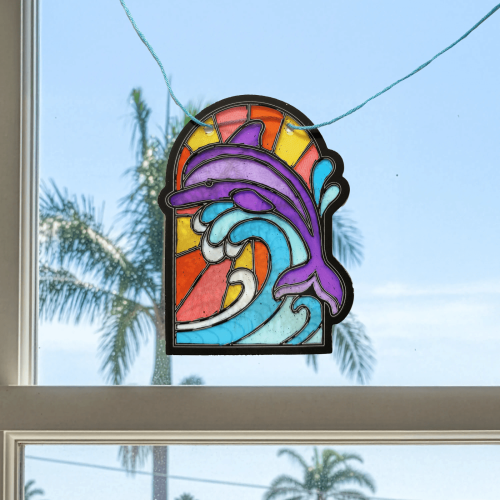 Ooly Mini Scratch & Scribble: Window Banner Kit - Ocean (8 PC Set)