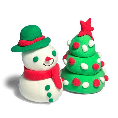 Ooly Creatibles D.I.Y Air Dry Clay BFFs Kit - Holiday BFFs