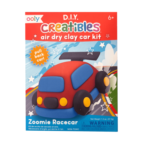 Ooly Creatibles D.I.Y Air Dry Clay Car Kit - Zoomie Race Car