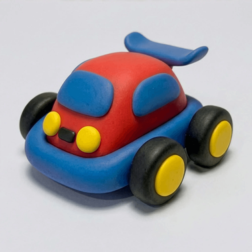 Ooly Creatibles D.I.Y Air Dry Clay Car Kit - Zoomie Race Car