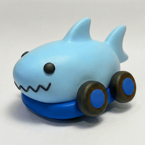 Ooly Creatibles D.I.Y Air Dry Clay Car Kit - Speedy Shark