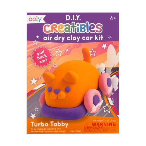 Ooly Creatibles D.I.Y Air Dry Clay Car Kit - Turbo Tabby