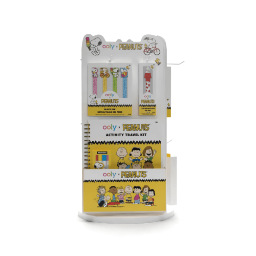 Ooly x Peanuts: 3-Sided Corrugated Spinner Counter Display - Pre Loaded with * SKU's