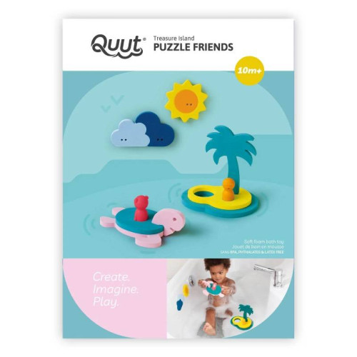 Quut Bath Toy Puzzle Friends - Treasure Island