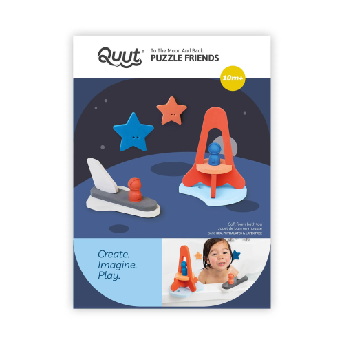 Quut Bath Toy Puzzle Friends - To The Moon & Back