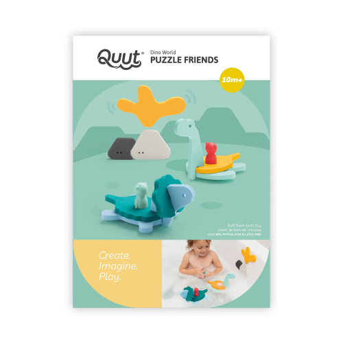 Quut Bath Toy Puzzle Friends - Dino World