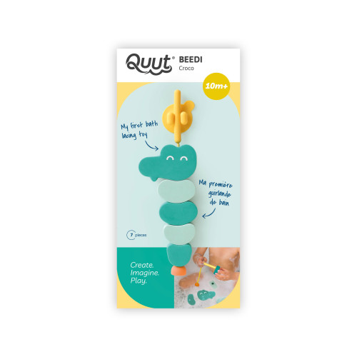 Quut Bath Toy Threading Set Beedi - Croco