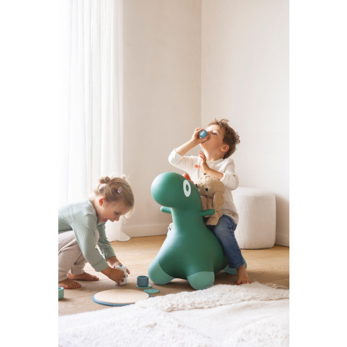 Quut Inflatable Hoppi Bouncing Dino (Garden Green)