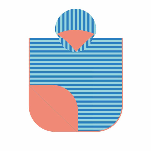 Quut Microfibre Poncho - Ocean