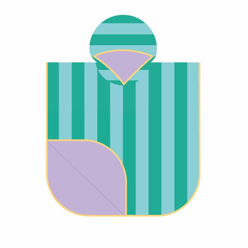 Quut Microfibre Poncho - Lagoon