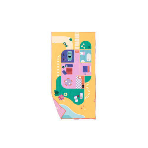 Quut Microfibre Play Towel (M) - Doll House