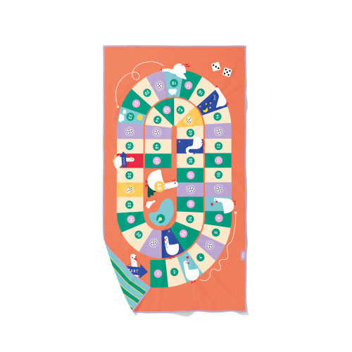 Quut Microfibre Play Towel (L) - Game of the goose