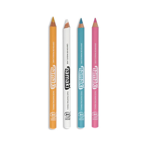 Namaki Face Painting Slim Pencils Set - Yellow/Pink/Turquoise/White