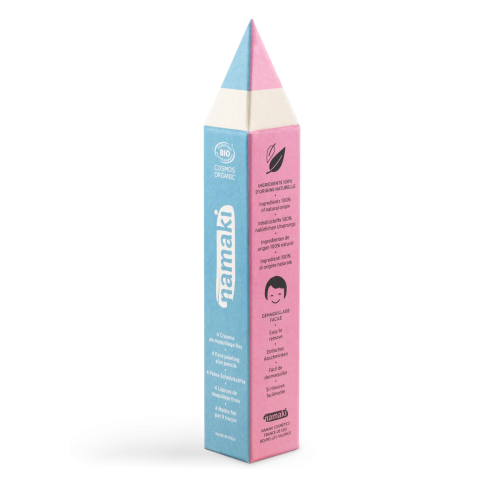 Namaki Face Painting Slim Pencils Set - Yellow/Pink/Turquoise/White