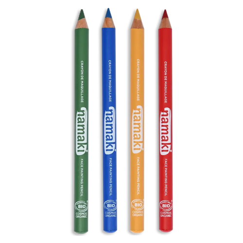 Namaki Face Painting Slim Pencils Set - Yellow/Green/Blue/Red
