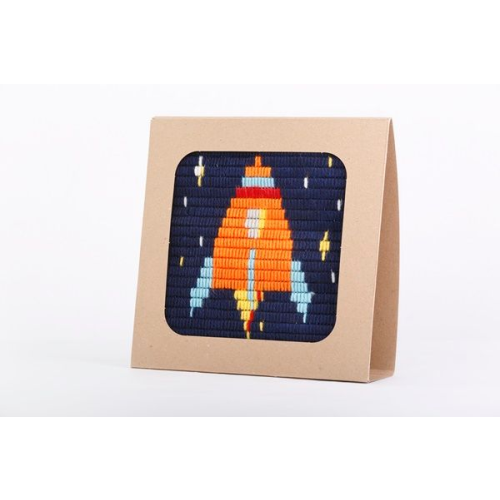 Sozo DIY Sewing Kit Picture Frame - Rocket Ship