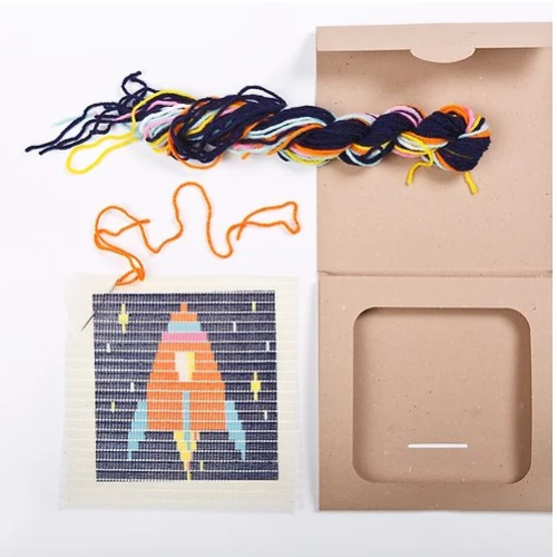 Sozo DIY Sewing Kit Picture Frame - Rocket Ship