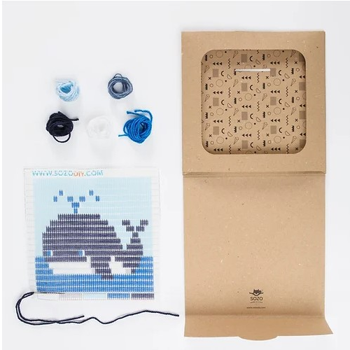 Sozo DIY Sewing Kit Picture Frame - Whale