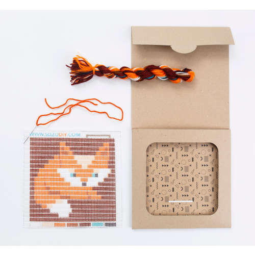 Sozo DIY Sewing Kit Picture Frame - Baby Fox