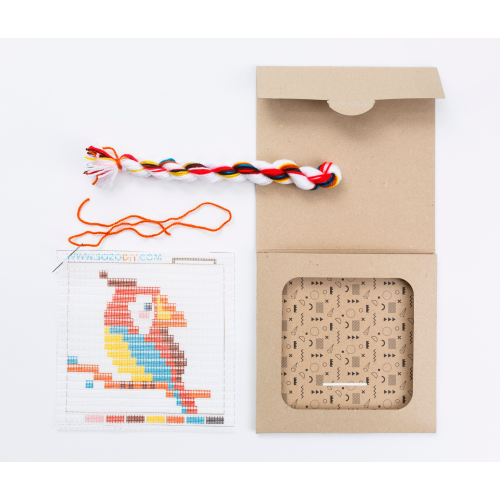 Sozo DIY Sewing Kit Picture Frame - Parrot