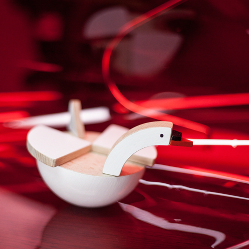 Kutulu Wooden Toy - Holu Bird (White)