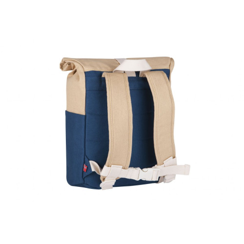 Blafre Roll Top Backpack 9.5L (Navy/Beige)