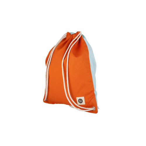 Blafre Drawstring Bag (Orange and Light Blue)