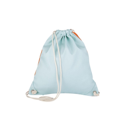 Blafre Drawstring Bag (Orange and Light Blue)