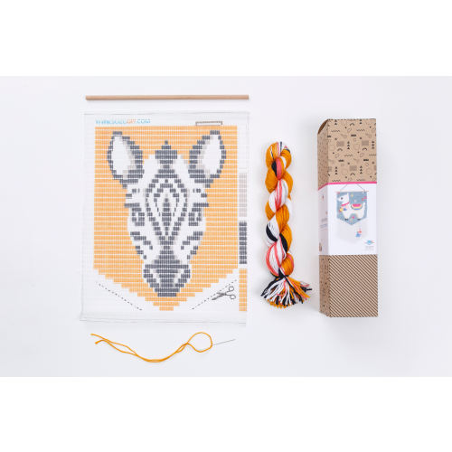 Sozo DIY Sewing Kit Wall Art - Zebra